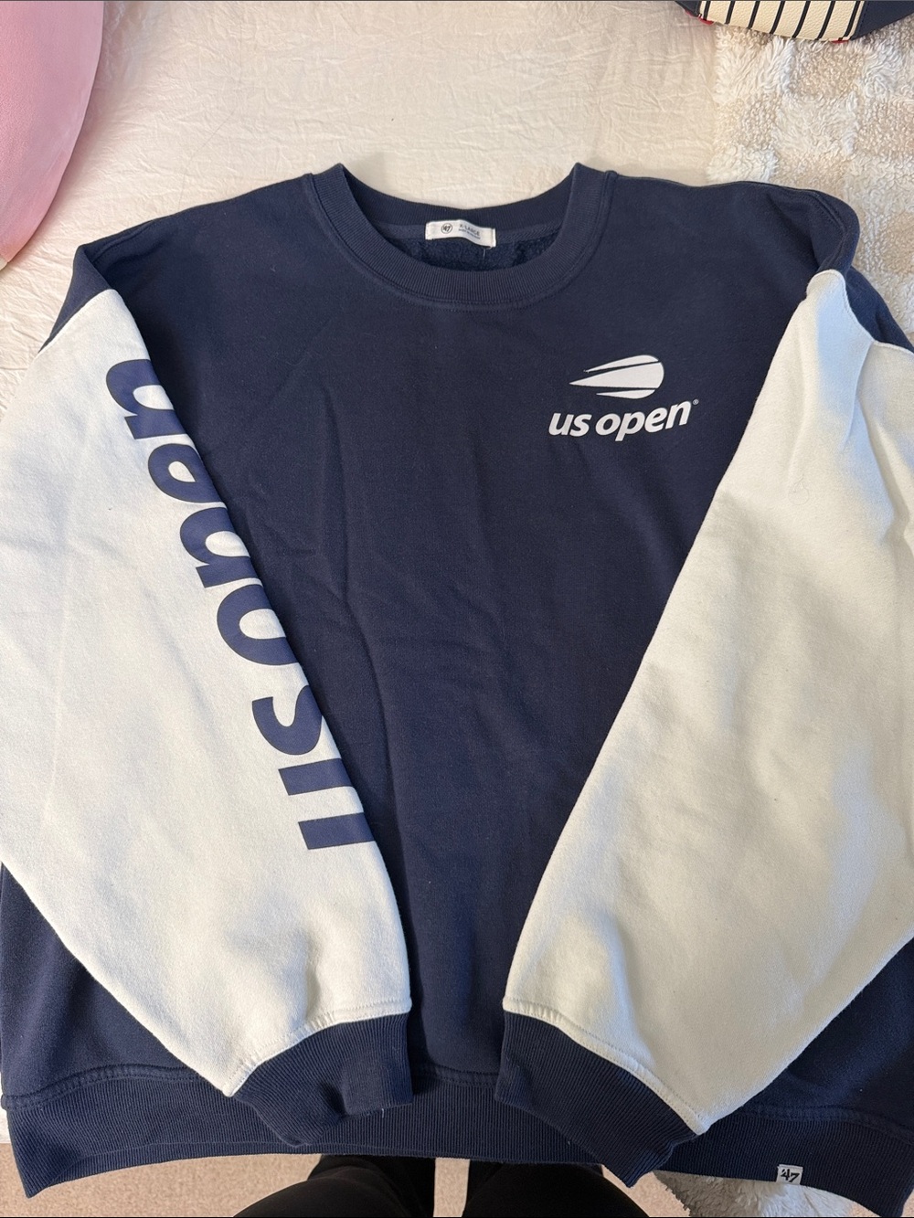 47 Brand US Open Navy and White Crewneck Sweatshirt
